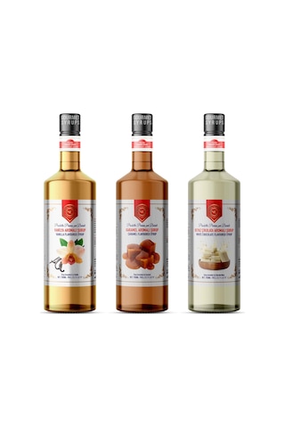 Nish Vanilya Karamel Beyaz Çikolata Aromalı Şurup 3 x 700 ML