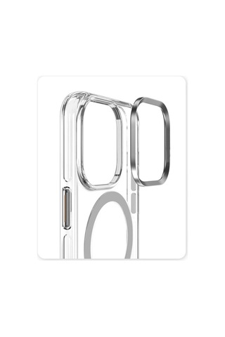 Joko Apple iPhone Uyumlu 15 Pro Kılıf Crystal Magsafe Kapak - Şeffaf