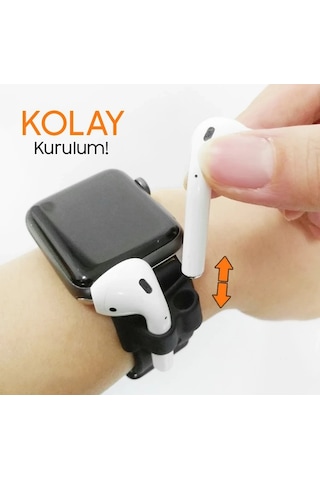 Ally Apple AirPods Uyumlu Silikon Saat Tutucu- 5775 Standart