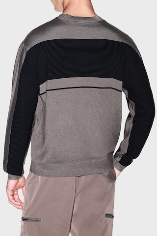 Armani Exchange Yün Karışımlı Regular Fit Yuvarlak Yaka Kazak Erkek Kazak Xm002730 Af14007 M6029 Kahve-siyah