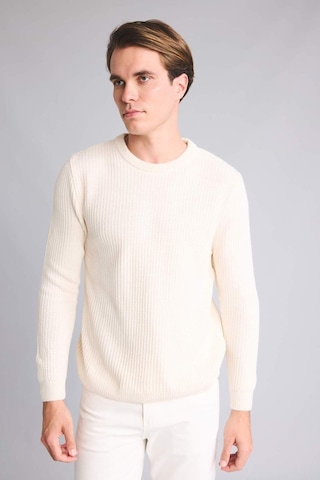 DeFacto Standart Fit Normal Kesim Bisiklet Yaka Dokulu Triko Kazak C8814AX24WNER139