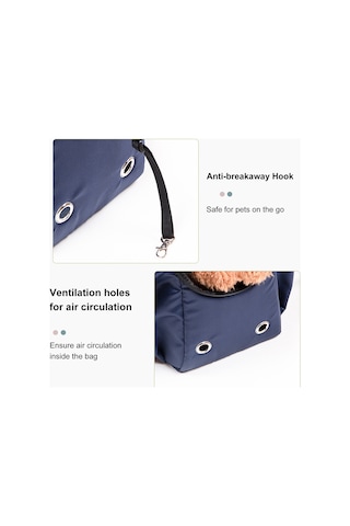 Moveevo Küçük Köpek & Kedi İçin Taşınabilir Nefes Alabilir Çanta: Omuz Askılı, Kışlık Sıcak, Konforlu Hafif Tasarım