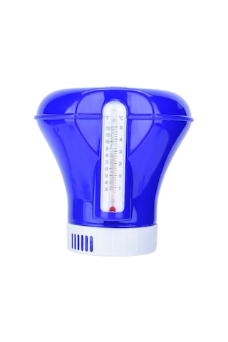 Teltree Mavi Pvc Havuz Dispenseri, Termometreli 0-50 C, Kimyasal Kontrol, Çocuk Güvenli Kapağı, Akvaryum/havuz/uzun Kullanim Süresi