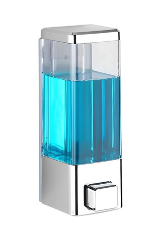 Duvar Tipi Manuel Sıvı Sabunluk 15 Adet Yapıştırmalı Ve Vidalı Akıtmaz Sabun Dispenseri 350 Ml V-1 Gri