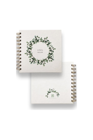 Çiçek Desenli Spiralli Defter N11.130