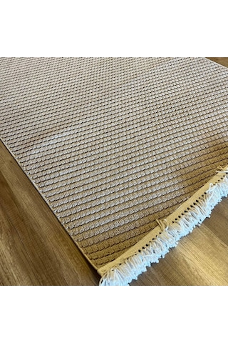 Hoom Rugs Dizayn 1063 Vizon Yumuşak Dokulu Desensiz İskandinav Halı Vizon