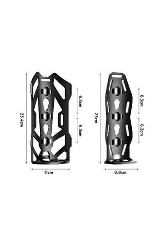 Dancemonkey Enlee Bisiklet Ön Çatal Çanta Tutucu Montaj Tabanı Hızlı Bırakma Bisiklet Braketi - Dağ Bisikleti İçin Acid Yeşili