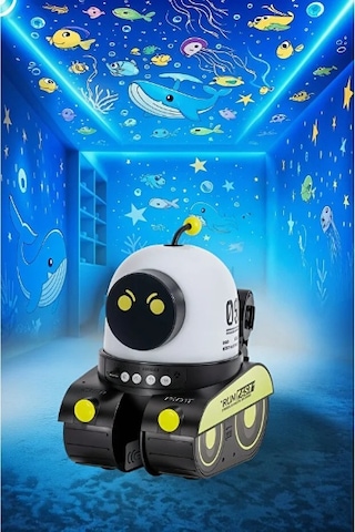 River World Gece Lambası Projektör Tasarımı Robot Model Çok Renkli