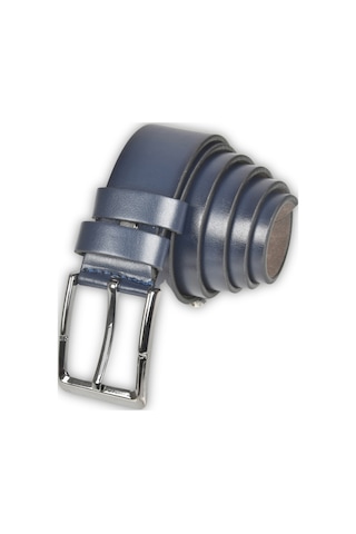 Deepsea Erkek Lacivert 4 Cm Eninde Demir Tokalı Suni Deri Spor Kemer 2402613 False