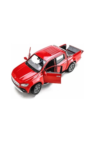 Welly Koleksiyon 1 / 24 Ölçek Mercedes X Class Kırmızı Arazi Aracı Model Metal Araba Çok Renkli