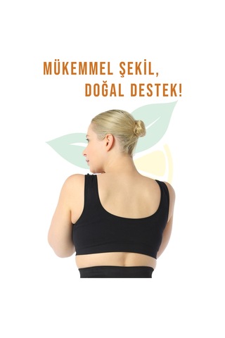 Elilom Pedli Büstiyer Korse Göğüs Bölgesi Destekli, Kalın Askılı Tasarım Siyah