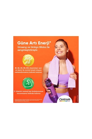 Centrum Energy 30 Tablet 3 Adet