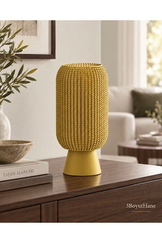 Modern Dekoratif Masa Lambası Salon Ve Yatak Odası İçin Abajur, 10 Renk Seçeneği, E14 Led Uyumlu Gold