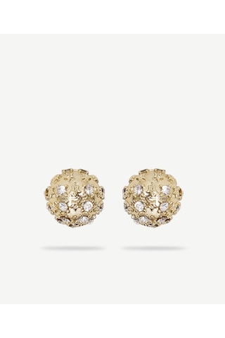 Yargıcı Çift Taraflı Gold Küpe 26ykbj8083x 630 Renkli