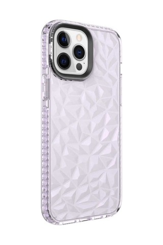 Apple Uyumlu iPhone 13 Pro Max Kılıf Zore Buzz Kapak Mor