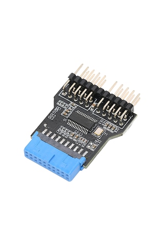 Fosenze Usb 3.0 19pin Ana Kart Adaptörü, Çift 9pin Usb 2.0 Ön Panel Çevirici, 480mbps, Sıcaklık Aralığı -20 C/75 C, Çoklu İşletim Sistemi Desteği