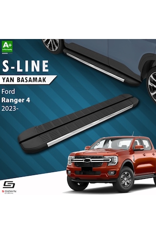 S-dizayn Ford Ranger 4 S-line Krom Yan Basamak 203 Cm 2023 Üzeri A+ Kalite