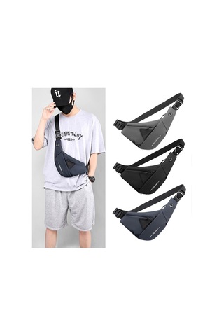 Erkek Omuz Çantası, Büyük Kapasiteli, Su Geçirmez Omuz Çantası, Göğüs Çantası/sırt Çantası/omuz Çantası/seyahat Çantaları, Dış Mekan Kullanımı İçin Hırsızlığa Karşı Dayanıklı Omuz Çantası