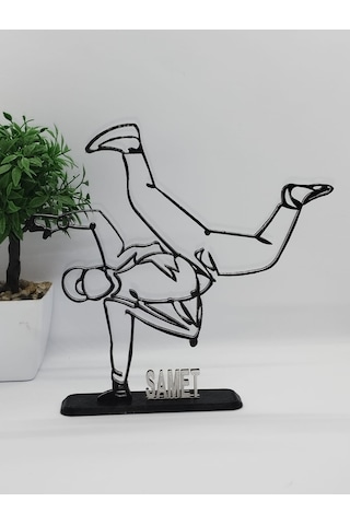 Hiphop Dans Masa Dekor Hediye Fikri Sanat Heykeli