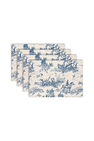 Ülke Baskı Placemats 4 Paket Ev Mutfak Masası, 12 X 18 İnç 12x20 İnç