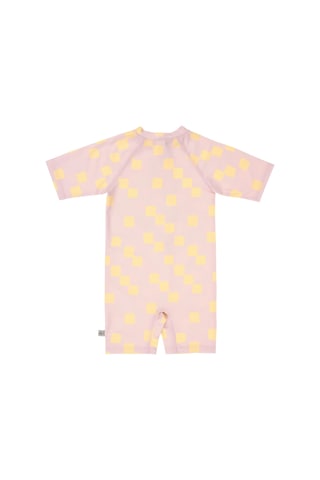 Lassig Uv Korumalı Mayo Checkerboard Pale Pink Yellow Pembe