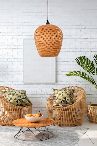 Bohem Bambu Boja Pendant Sarkıt Avize Lamba 25 Cm - Iskandinav, Modern, Bohem, Rattan Aydınlatma Bambu
