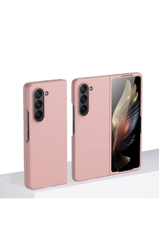 Microcase Samsung Galaxy Z Fold 7 İle Uyumlu Mat Yüzey Sert Plastik Kılıf - Al8848 Pembe