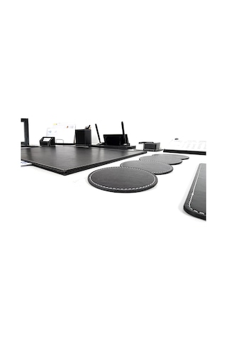 Prozenis Cerrahpaşa Isimlikli Siyah Deri Sümen Takımı 13 Parça