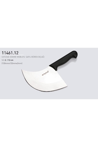 Börek Bıçağı 12 Cm No.2 Hulusi Bıçak Unlu Mamüller Üstüne Dökme Moblen Saplı 130mm X 120mm X 2mm 11461.12 Diğer