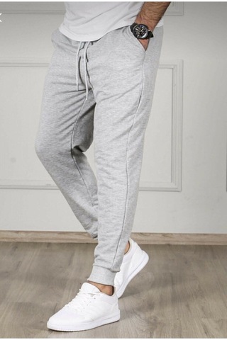 Blackjack Giyim Blackjackgiyim Erkek Gri Slim Fit Jogger Eşofman Altı gri