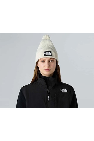The North Face Tnf Logo Box Pom Beanie Bere Nf0a8chfqlı1 Beyaz Beyaz