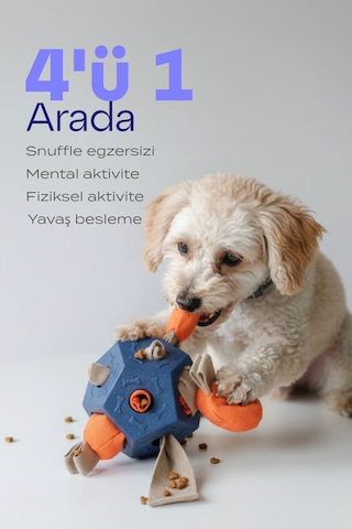 Köpek Aktivite Topu Mama Saklama Ve Çiğneme Oyuncağı