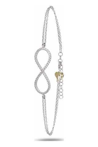 Brezza Lusso Jewelry Sade Sonsuzluk Model Classical Kadın Gümüş Bileklik
