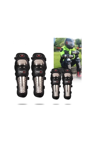 Europe Standart Titanyum Lüx Mafsallı Motor Dizlik Dirseklik Set