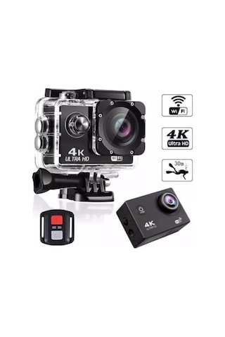 Ultratekno Kask Kamerası 170 Derece 16 Mp 4k Ultra Hd Wifi Aksiyon Kamerası Kumandalı Kamera