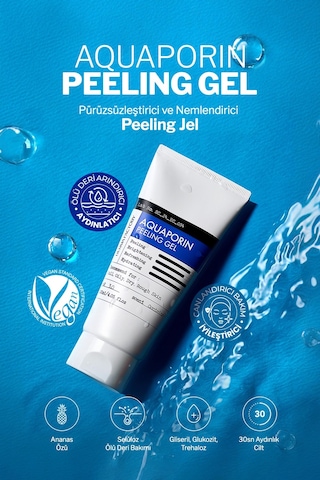 Derma Factory Aydınlatıcı ve Pürüzsüzleştirici Selüloz Peeling Gel Derma Factory Aquaporin Peeling Gel 120 ML