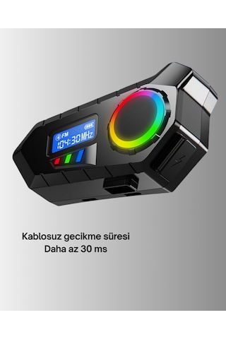 Kablosuz - 796 - Bluetooth İnterkom Ip65 Suya Dalı 40mm Hd Ses Ve 40 - Myceshop - Saat Pil