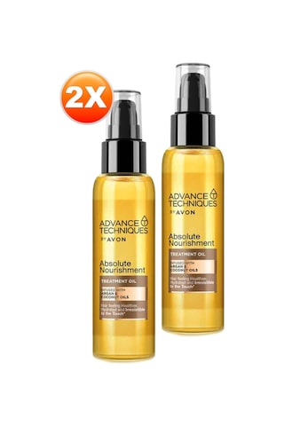 Avon Advance Techniques Argan ve Hindistan Cevizi Yağı Saç Bakım Yağı 2 x 100 ML