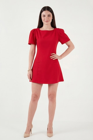 Lela Bayan Elbise 6525735 Kırmızı