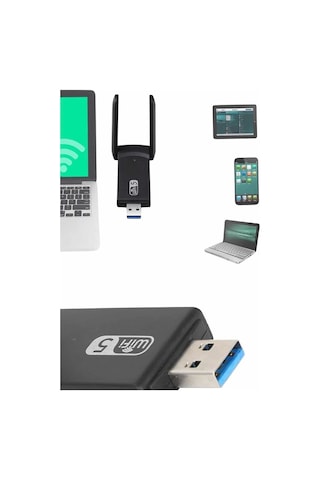 Mbps Wifi Alıcı Kablosuz Wifi Adaptörü Çift Band Çift Antenli