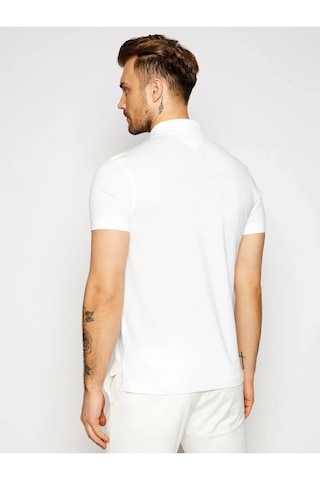 Tommy Hilfiger Polo Yaka Pike Erkek T-shirt Beyaz