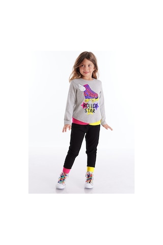 Denokids Mushi Roller Star Kız Pantolon Takım Çok Renkli