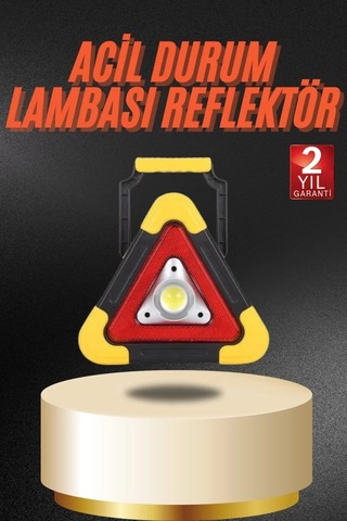Home Işıklı İkaz Lambası Reflektör Şarjlı Işıklı Üçgen Led Acil Durum Feneri
