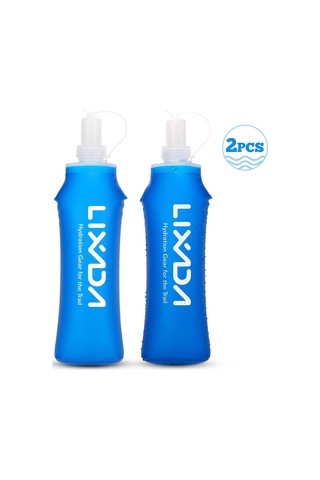 Lixada 500 ML Açık Su İçme Şişesi Yumuşak Katlanır Şişe Bpa Ücretsiz Koşu Yürüyüş Bisiklet İçin, Seçenek 2 Pcs