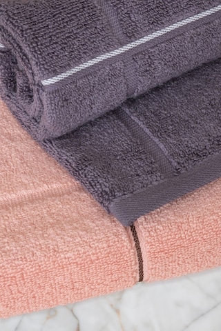 Varol Kare Serisi Micro Cotton 30x50cm 3 Lü Havlu Seti V2/30x503adet Antrasit - Bej