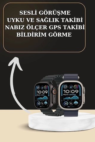 Ers Akıllı Saat Sesli Görüşme Titreşimli Gps Bağlantısı Müzik Dinleme Sosyal Medya Bildirimleri