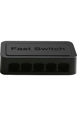 Gajeena 5 Portlu 100mbps Kablosuz Yönetimli Anahtar, Otomatik Tutanak & Akış Kontrolü, Usb Beslemeli Siyah Ev/ofis Ağ Anahtarı