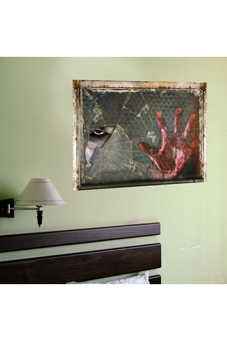 Wezone Halloween Korku Stili 3d Duvar Stickerı - Ev Dekorasyonu İçin Canlandıran, Yenilebilir Pvc Materyal, 5. Model Korku El Ve Hayalet Diğer