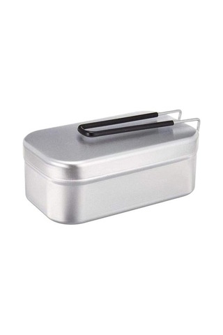 Kapaklı Gıda Konteyner Ile Alüminyum Teneke Kapalı Açık Kamp Piknik Gümüş Açık Hava Tabloları 2