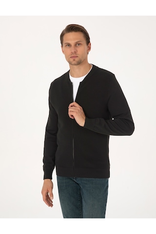 Pierre Cardin Erkek Siyah Hırka Triko 50317333-vr046 Siyah
